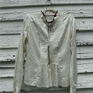 Elie Tahari Cotton Shirt Sz S‎